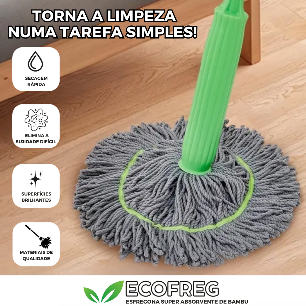 EcoFreg | Esfregona super absorvente de bambu