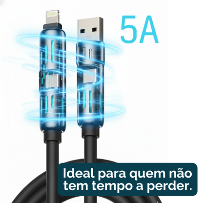 MagicBolt: Cabo de carregamento ultrarrápido 4 em 1