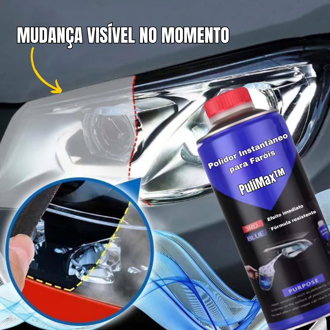 PuliMax™ | Spray Polidor Instantâneo para Faróis