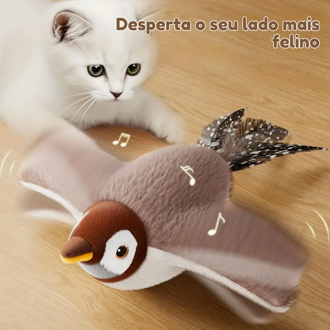 FlappyBird: Pássaro Voador de Brinquedo para Gatos