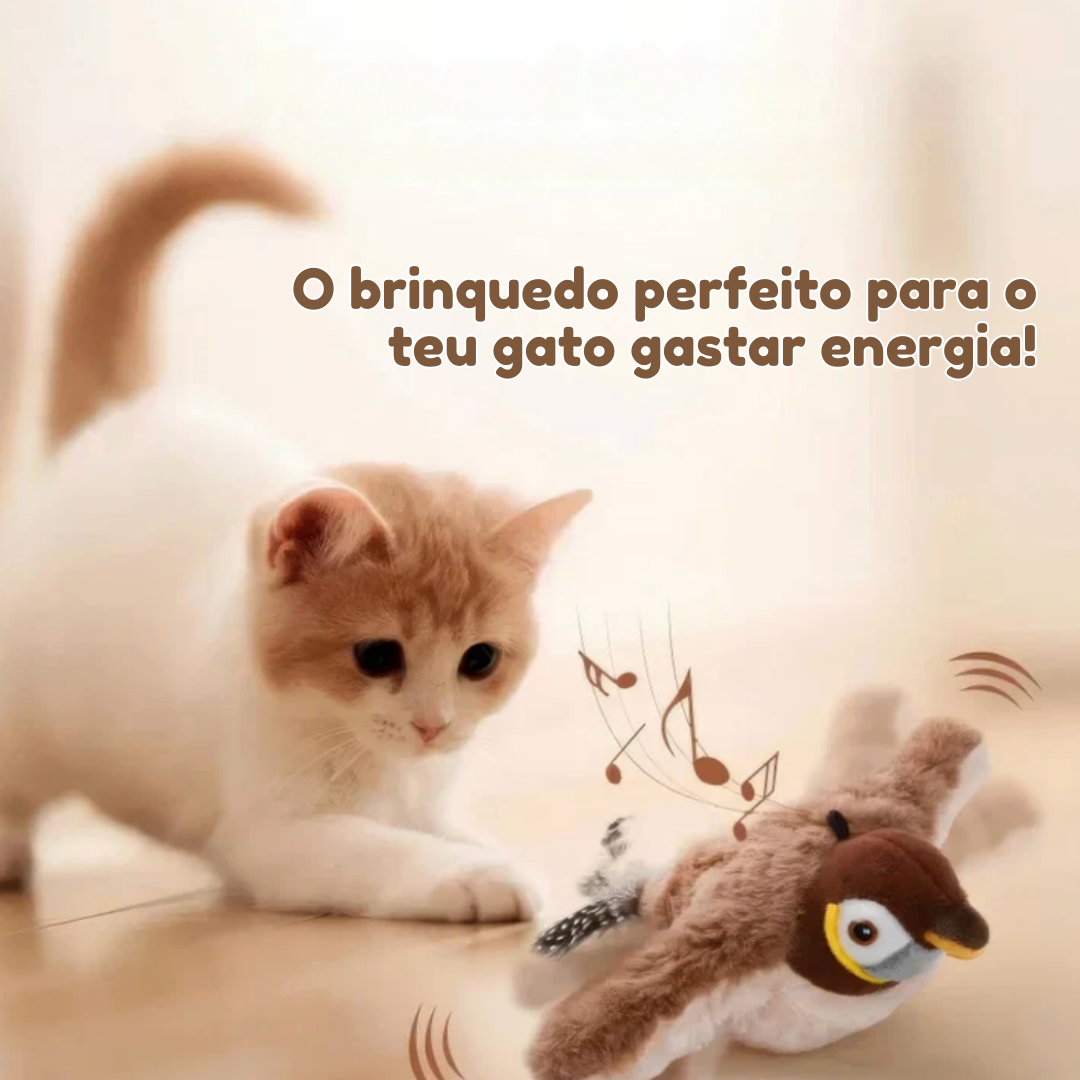 FlappyBird: Pássaro Voador de Brinquedo para Gatos