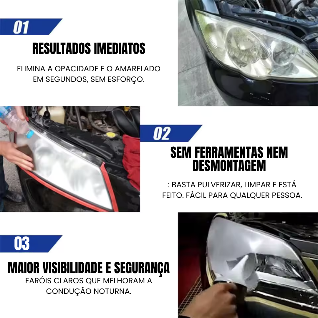 PuliMax™ | Spray Polidor Instantâneo para Faróis