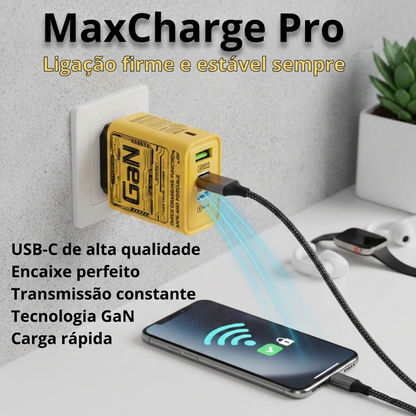 MaxCharge Pro – Carregador USB-C ultrarrápido