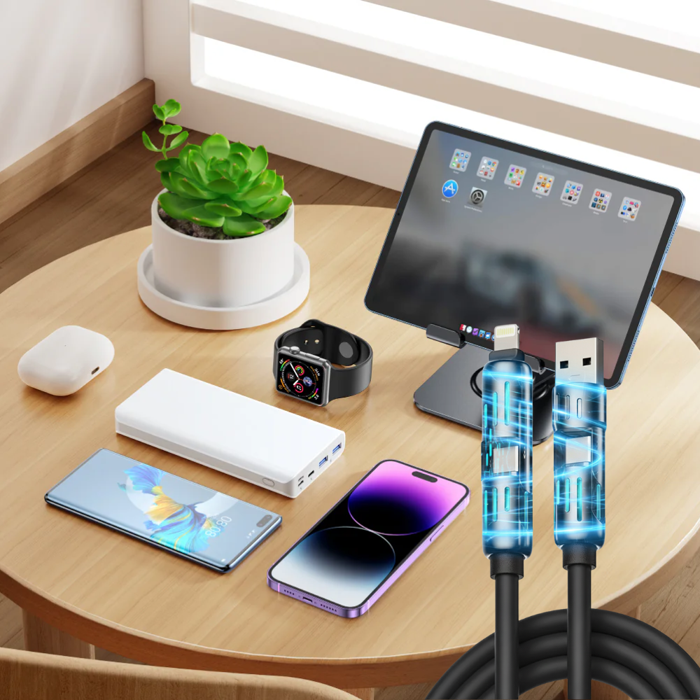 MagicBolt: Cabo de carregamento ultrarrápido 4 em 1